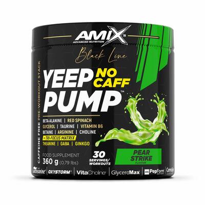 Предтренировочный комплекс Amix Nutrition Black Line Yeep Pump No Caff Pear Strike, 360 г