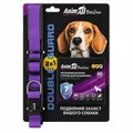 Комплект AnimAll VetLine Double Guard нашийник з протипаразитарною стрічкою, 20 мм, 320–400 мм, пурпуровий