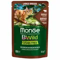 Корм вологий для котів Monge BWild Grain Free Large Breeds з буйволом та овочами, 85 г