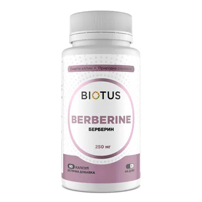 Берберин Biotus Berberine, 60 капсул