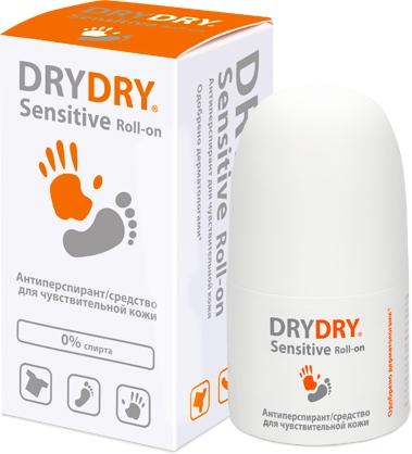 Дезодорант Dry Dry Sensitive Roll-On для чувствительной кожи, 50 мл