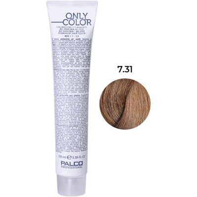 Крем-краска для волос Palco Professional Only Color безаммиачная № 7.31 блонд песок, 100 мл