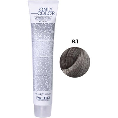 Крем-краска для волос Palco Professional Only Color безаммиачная № 8.1 блонд светлый пепельный, 100 мл