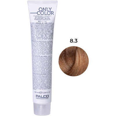 Крем-краска для волос Palco Professional Only Color безаммиачная № 8.3 блонд светлый золото, 100 мл