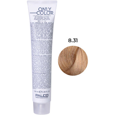 Крем-краска для волос Palco Professional Only Color безаммиачная № 8.31 блонд светлый песок, 100 мл