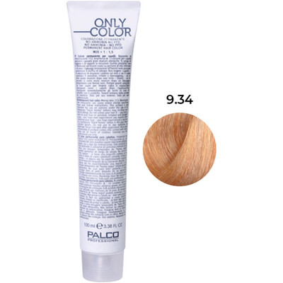 Крем-краска для волос Palco Professional Only Color безаммиачная № 9.34 очень светлый блонд золото медь, 100 мл