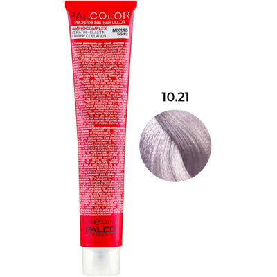 Крем-краска для волос Palco Professional Color № 10.21 блонд мальва, 100 мл