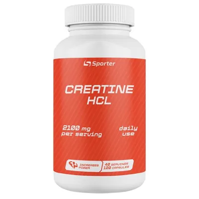 Креатин кідрохлорид Sporter Creatine HCL 2100 мг, капсули №120