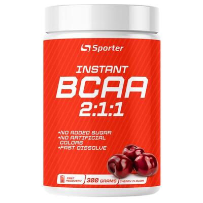 Амінокислоти Sporter BCAA 2:1:1 Instant, смак вишня, 300 г