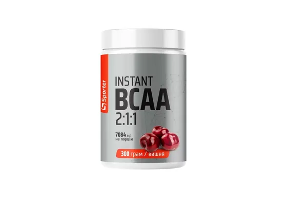 Амінокислоти Sporter Instant BCAA 2:1:1 вишня, 300 г