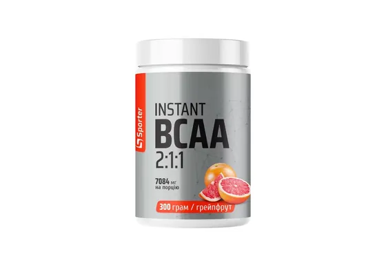Амінокислоти Sporter Instant BCAA 2:1:1 грейпфрут, 300 г