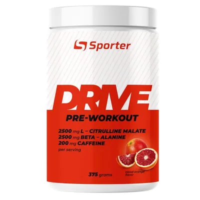 Передтренувальний комплекс Sporter Drive Pre-Workout, 375 г