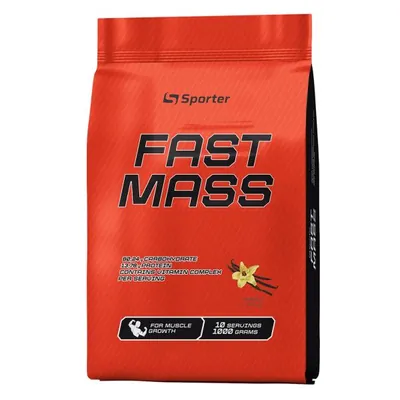 Гейнер Sporter Fast Mass ваніль, 1000 г