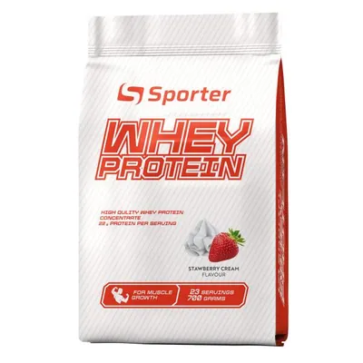Протеїн сироватковий концентрат Sporter Whey Protein полуничний крем, 700 г