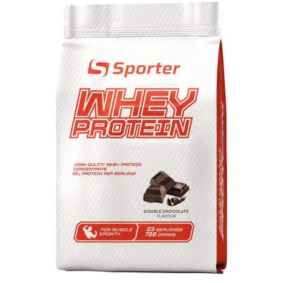Протеїн сироватковий концентрат Sporter Whey Protein подвійний шоколад, 700 г