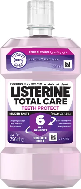 Ополіскувач для порожнини рота Listerine Total CareTeeth Priotection 6-в-1 Захист зубів, 250 мл