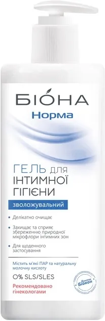 Гель для інтимної гігієни Біокон Біона Норма зволожуючий, 275 г