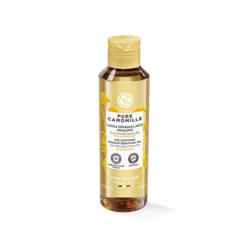 Олія для демакіяжу Yves Rocher Pure Camomille з Ромашкою для чутливої шкіри, 150 мл
