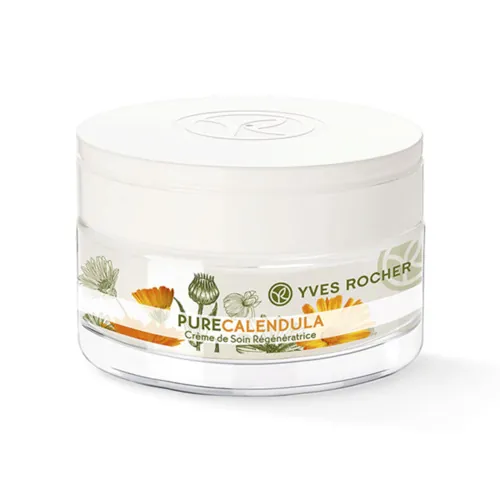 Крем для обличчя Yves Rocher Pure Calendula Відновлювальний денний/нічний, 50 мл