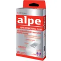Пластир медичний Alpe Antibacterial Clear антибактеріальний з іонами срібла, прозорий класичний 76 мм х 19 мм, 20 штук