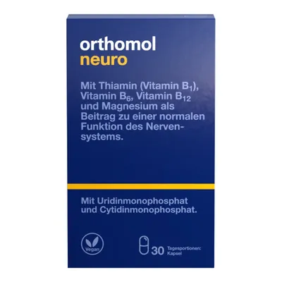 Ортомол Neuro капсули для нормального функціонування нервової системи, курс 30 днів