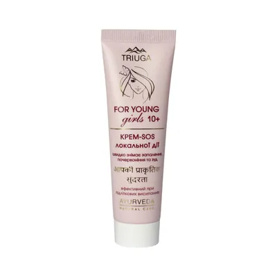 Крем-SOS для обличчя Triuga Ayurveda For Young Girls 10+ локальної дії, 30 мл