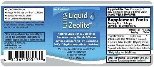 Ультра Цеолит жидкий Ultra Liquid Zeolite, 30 мл