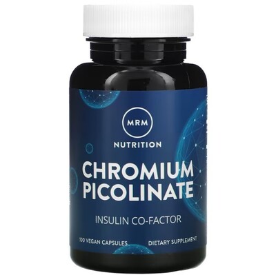 Пиколинат хрома MRM Nutrition Chromium Picolinate веганские капсулы по 200 мкг №100