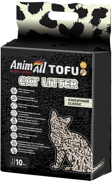 Наполнитель для туалета AnimAll ТОФУ Классик, 4,66 кг (10 л)