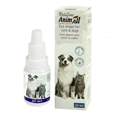 Капли глазные AnimAll VetLine для собак и кошек, 30 мл