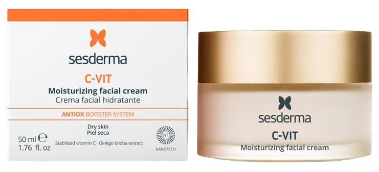 Крем для обличчя Sesderma C-VIT з вітаміном С зволожуючий від зморшок, 50 мл
