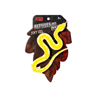Іграшка фігурка Kids Team Reptiles and Insects жовта Змія ZY1827209