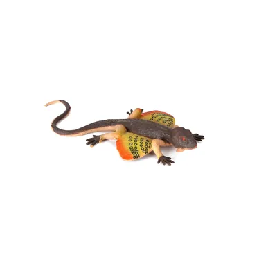 Іграшка фігурка Kids Team Reptiles and Insects ящірка Плащоносна ZY1796866