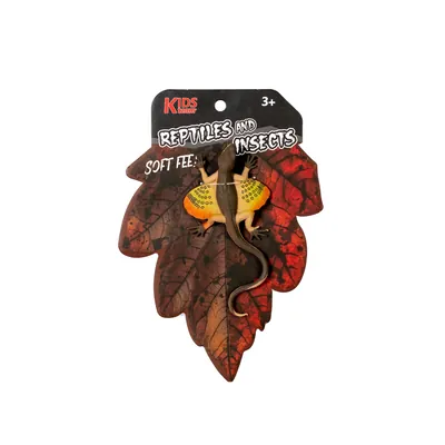Іграшка фігурка Kids Team Reptiles and Insects ящірка Плащоносна ZY1796866