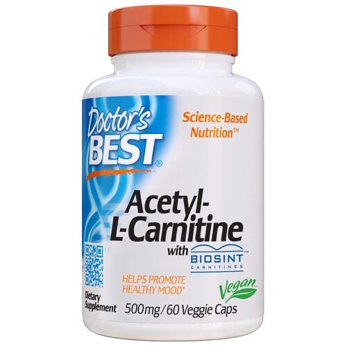 Ацетил-L-карнитин Doctor's Best Acetyl-L-Carnitine, 60 капсул