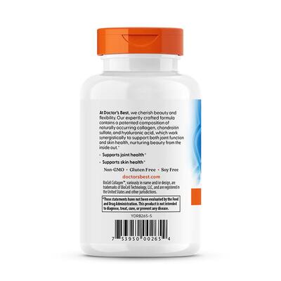 Гиалуроновая кислота и хондроитин Doctor's Best Hyaluronic Acid with Chondroitin Sulfate, 60 таблеток