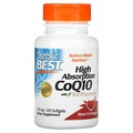 Коэнзим Q10 100 мг и биоперин Doctor's Best High Absorption CoQ10 with BioPerine, 120 капсул