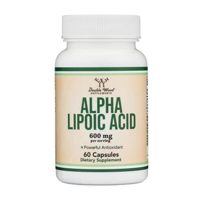 Альфа-ліпоєва кислота Double Wood Alpha Lipoic Acid 600 мг, 60 капсул