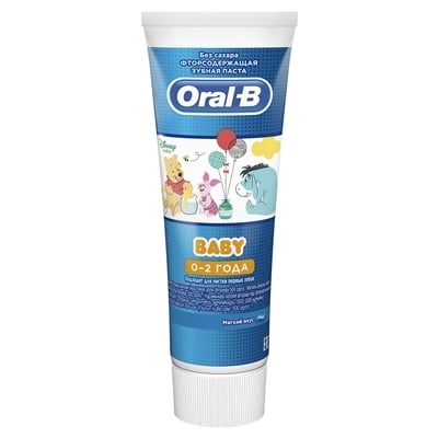 Зубная паста Oral-B Baby Winnie The Pooh мягкий вкус, 75 мл