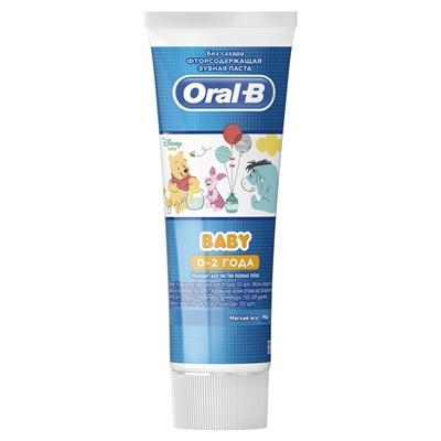Зубная паста Oral-B Baby Winnie The Pooh мягкий вкус, 75 мл