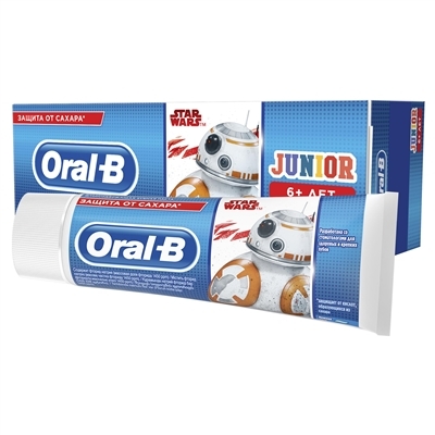 Зубная паста Oral-B Junior Star Wars нежная мята, 75 мл