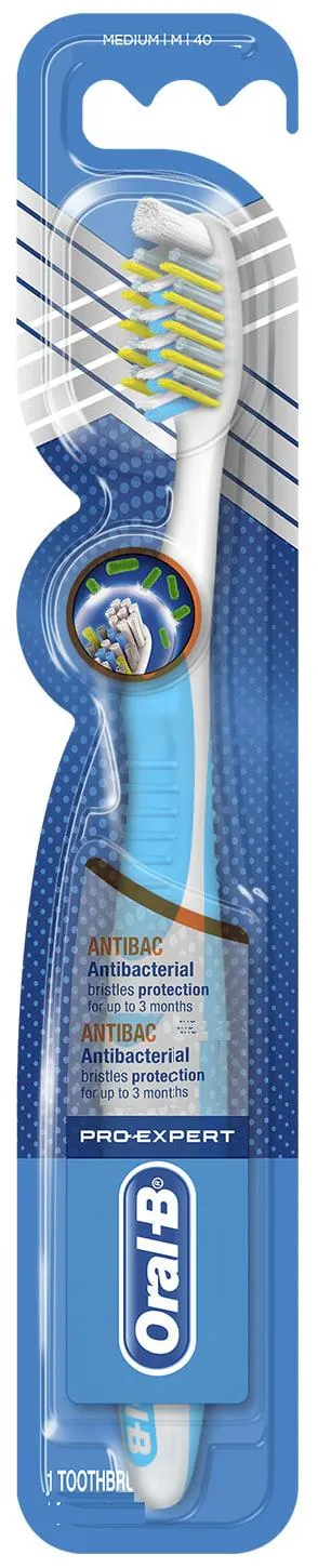 Зубна щітка Oral-B Pro-Expert Antibac Антибактеріальна, середня, 1 шт