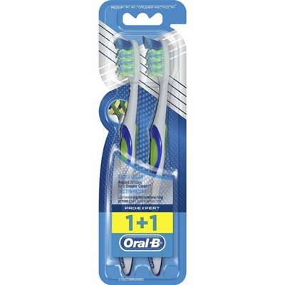 Зубная щетка Oral-B Pro-Expert, Экстра чистка, 2 штуки