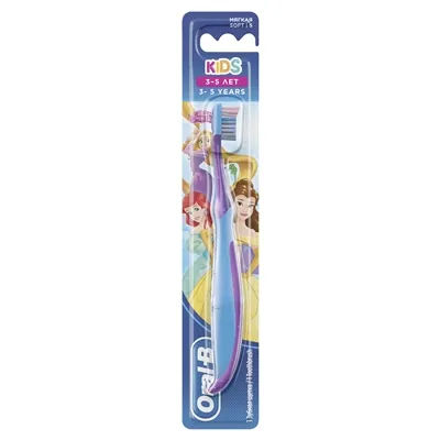 Зубна щітка Oral-B Kids, 3-5 років, з Принцесою або героями Тачки, 1 шт