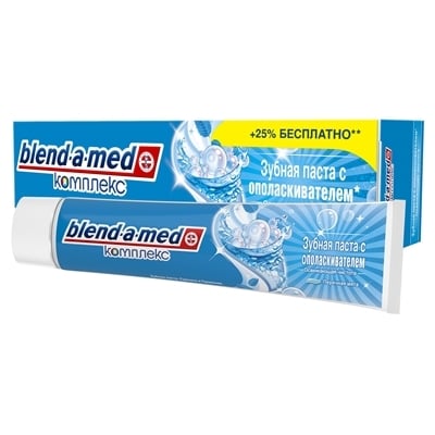 Зубная паста Blend-a-med Комплекс с ополаскивателем Перечная мята, 125 мл