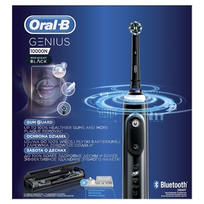 Электрическая зубная щетка Oral-B Genius 10000N, черная
