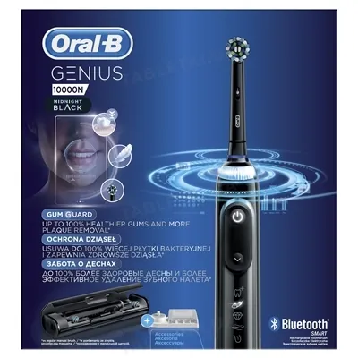 Електрична зубна щітка Oral-B Genius 10000N, чорна