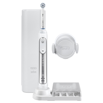 Электрическая зубная щетка Oral-B Genius 8000, серебро