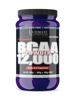 Амінокислота Ultimate Nutrition BCAA 12000 Powder, без смаку, 400 г