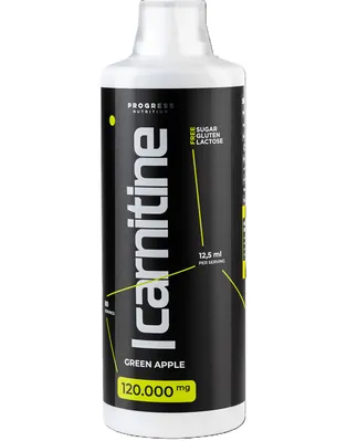 L-карнітин Progress Nutrition L-Carnitine 120.000, зелене яблуко, 1л